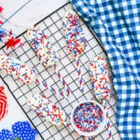 Patriotic Chocolate Covered Twinkies