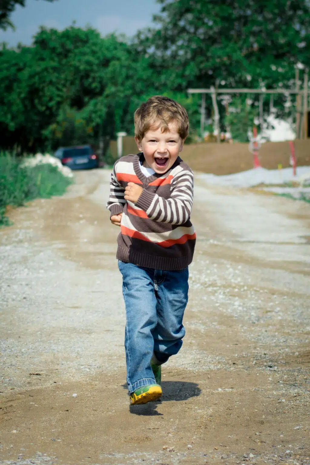 boy running