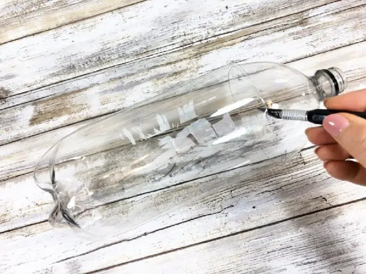 Recycled Bottle Ghost Craft