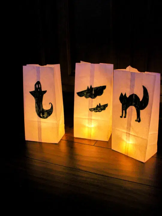 Spooky Paper Luminaries Craft