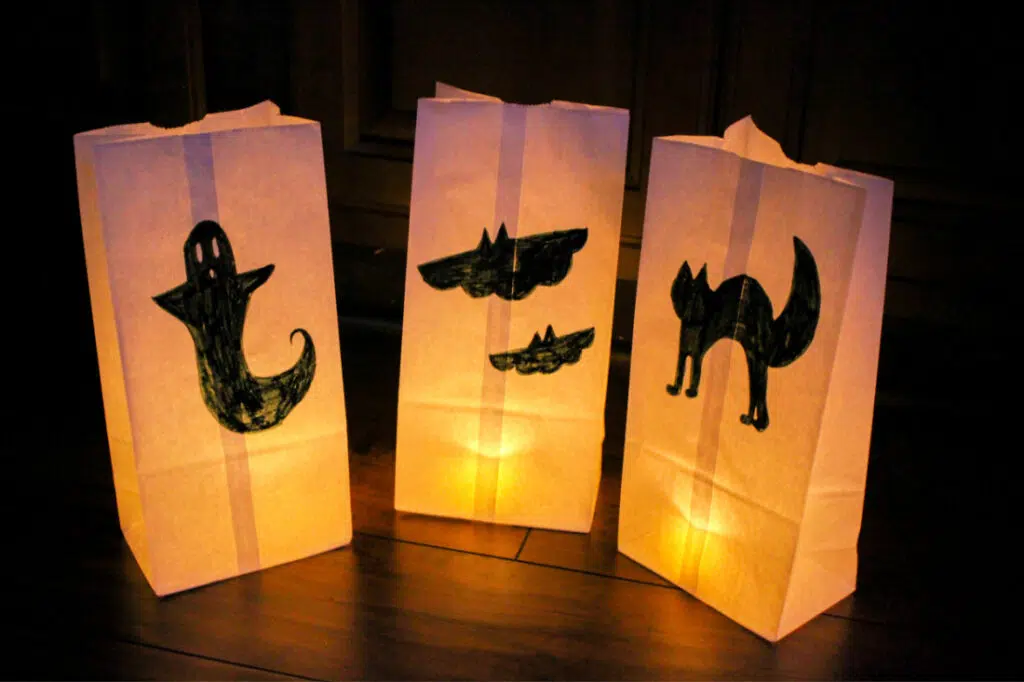 Spooky Paper Luminaries Craft