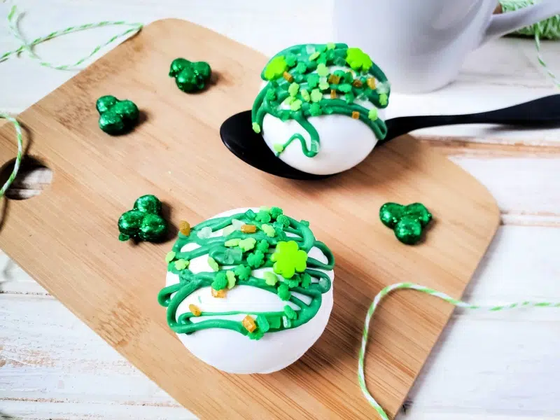 St. Patrick’s Day Hot Cocoa Bombs 