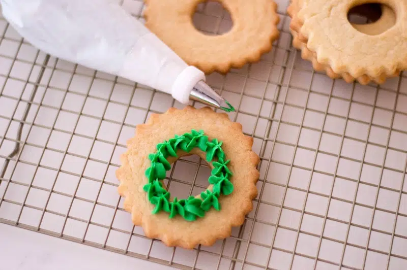 Christmas Wreath Cookies Recipe