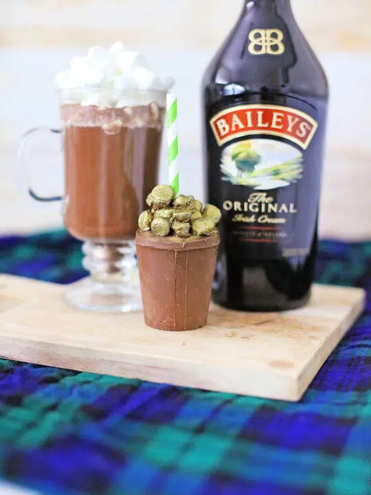 Sweet and Luscious Bailey’s Pot of Gold Cocoa Cups