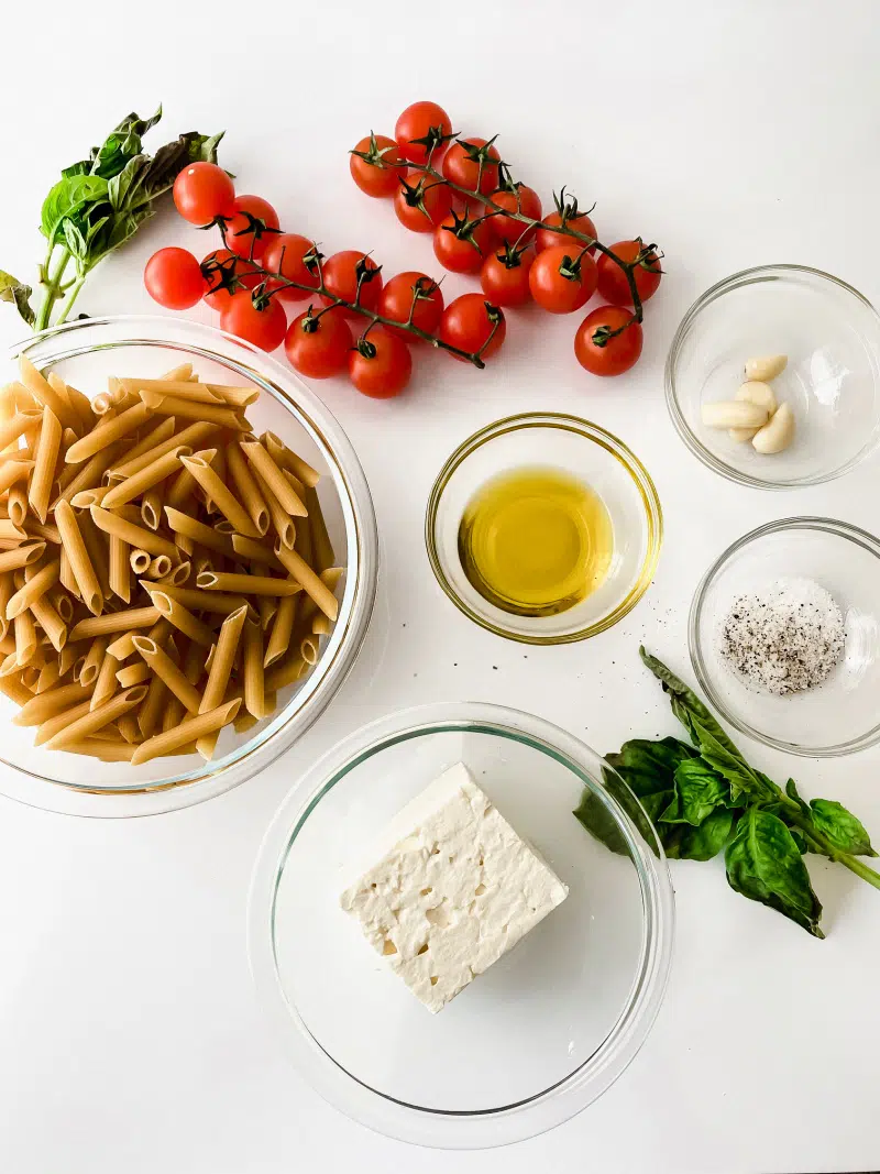 TikTok Viral Feta Pasta ingredients 