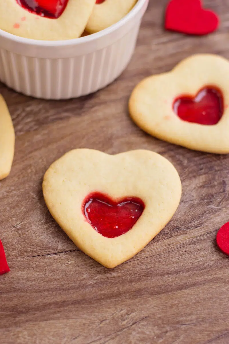 Valentine Stained Glass Cookies