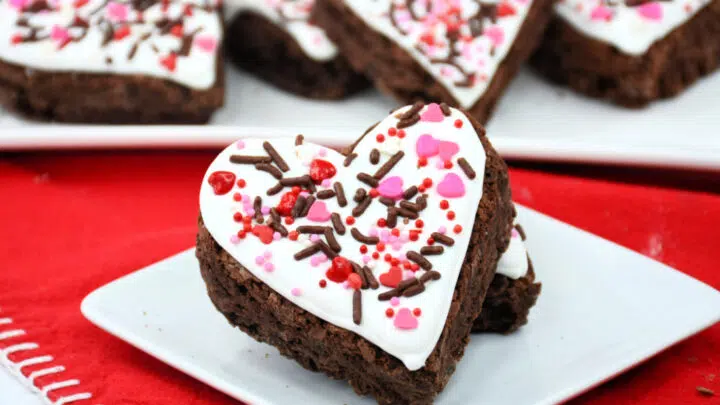 White Chocolate Brownie Hearts Recipe