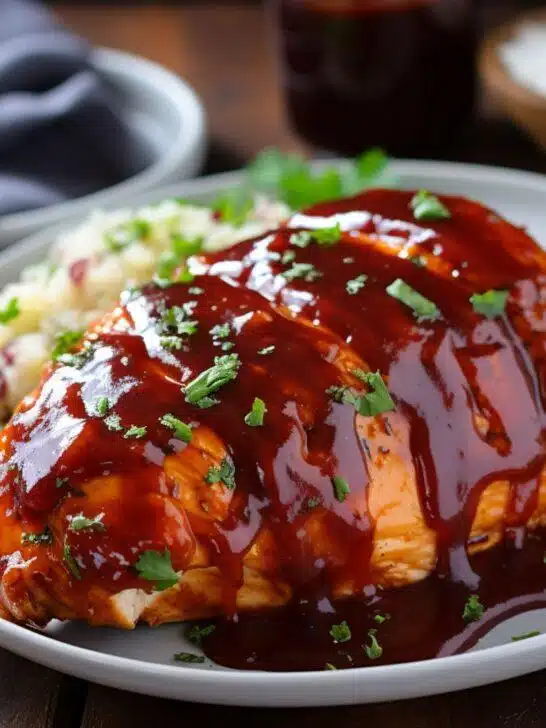 Delicious and Easy BBQ Chicken fresh from the crockpot!